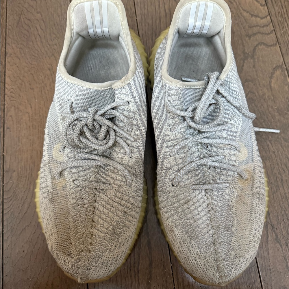 adidas Men Sneakers Beige Knit with Gum Sole